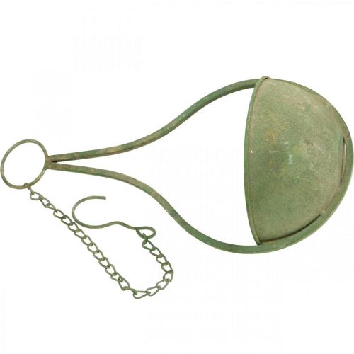 Produkt Kosz na kwiaty, kosz wiszący, metalowa dekoracja ogrodowa Ø16cm W38cm