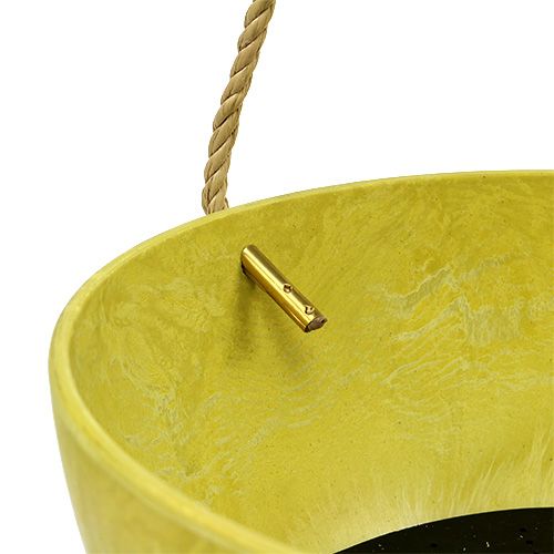Floristik24 Doniczka Fiona Ø25cm H12cm Cytryna
