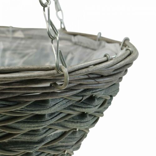 Floristik24 Kosz na kwiaty kosz wiszący Kosz wiszący kosz na rośliny plastikowy Ø31cm