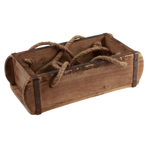 Produkt Wiszący kosz drewniany kształt cegły drewno upcykling 31,5×15×10cm