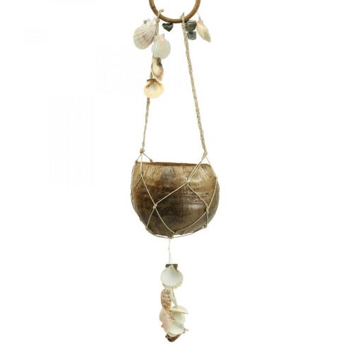 Produkt Kosz na kwiaty kokosowa dekoracja marynistyczna dzwonek wietrzny natura 110cm