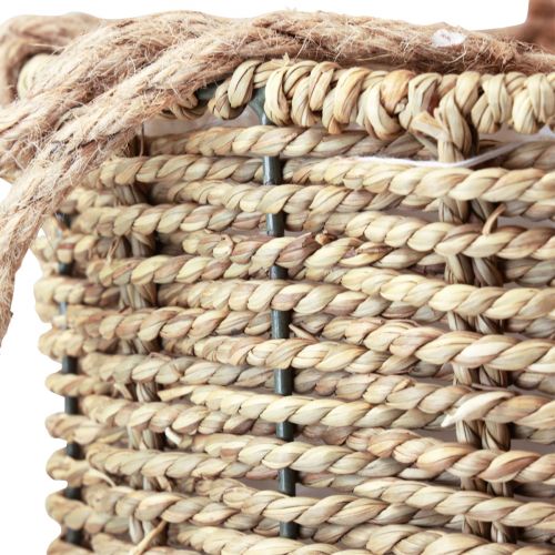 Floristik24 Kosz wiszący Kosz z trawą morską Ø15/20/25 cm, zestaw 3 szt