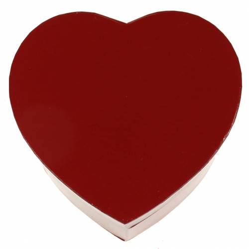 Floristik24 Flower Box Heart Red 14/16cm Zestaw 2 szt.