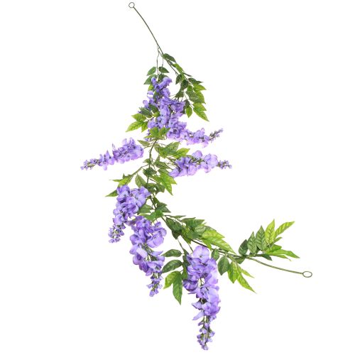 Produkt Girlanda kwiatowa sztuczna wisteria fioletowo-zielona 155cm