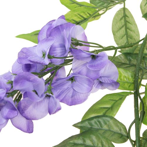 Produkt Girlanda kwiatowa sztuczna wisteria fioletowo-zielona 155cm