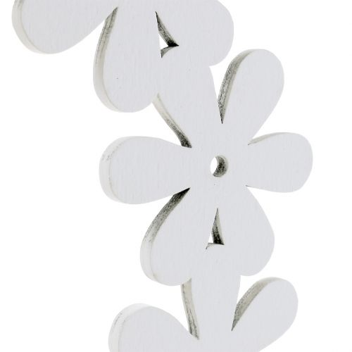 Produkt Wianek kwiatowy drewniany biały Ø15cm 8szt.
