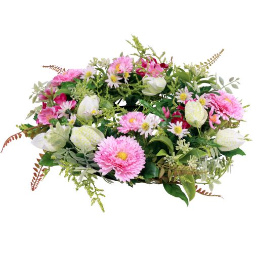 Floristik24 Wianek kwiatowy sztuczny wieniec na drzwi wiosna lato Ø30cm W9cm