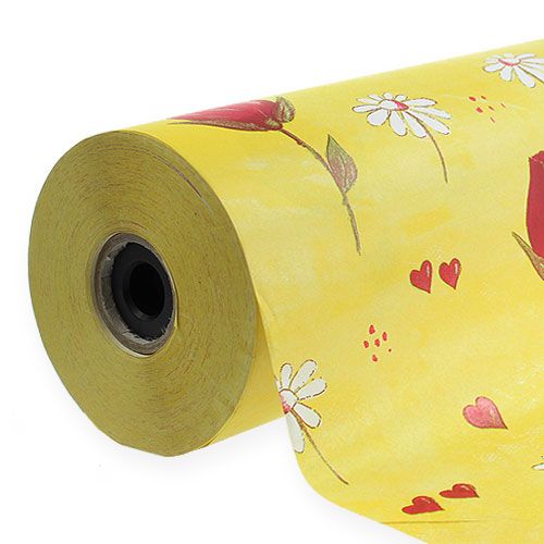 Floristik24 Jedwab kwiatowy wzór kwiatowy 50cm 6kg