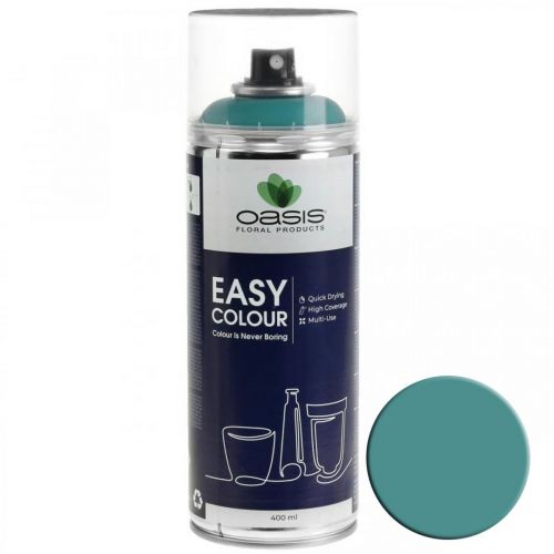 Floristik24 OASIS® Easy Color Spray Matt, farba w sprayu turkusowa 400ml
