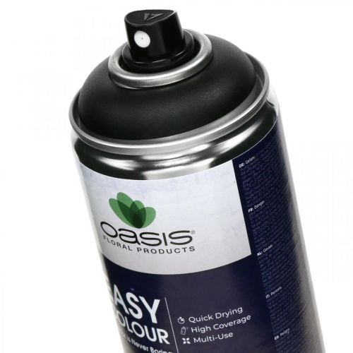 Floristik24 OASIS® Easy Color Spray, czarna farba w sprayu 400ml