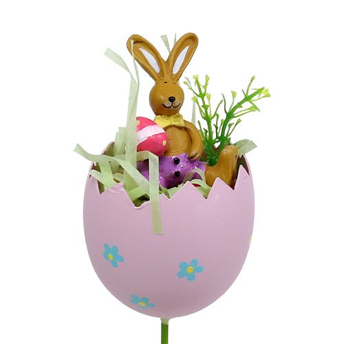 Floristik24 Jajko z zatyczką kwiatową z dupą zwierzęcia. 8cm L30cm 4szt.