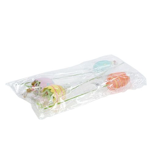 Floristik24 Jajko z zatyczką kwiatową z dupą zwierzęcia. 8cm L30cm 4szt.