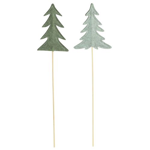 Produkt Ozdoba filcowa w kształcie kwiatka zielona choinka 11x3,5cm 6 szt