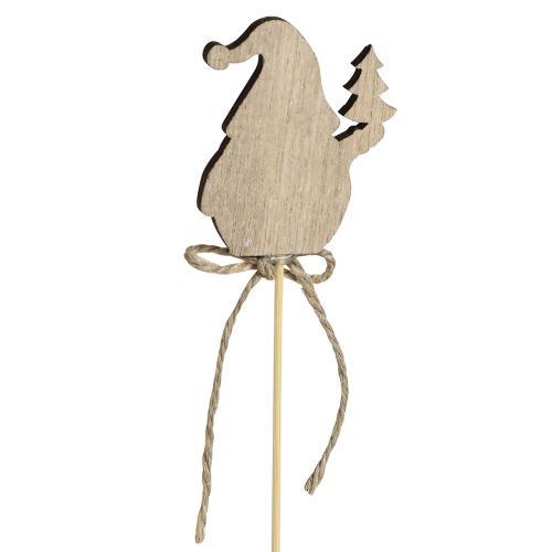 Produkt Korki kwiatowe drewniane krasnale bożonarodzeniowe 5x8cm 12 szt