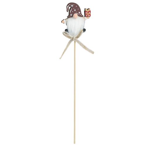 Produkt Wtyczka kwiatowa Świąteczny krasnal prezent 6x7cm 12 szt