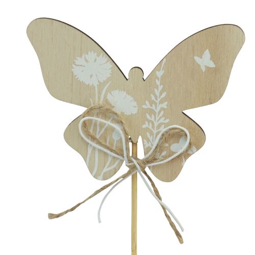 Produkt Wtyczka kwiatowa drewniana motylkowa kwiaty ozdobne 9cm 12 szt