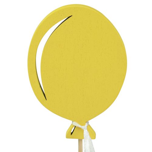 Produkt Kwiatek dekoracja bukietu ozdoba na wierzch tortu balon żółty 28cm 8 szt