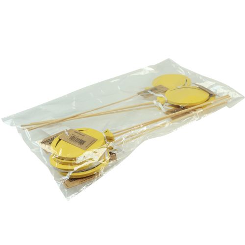 Produkt Kwiatek dekoracja bukietu ozdoba na wierzch tortu balon żółty 28cm 8 szt
