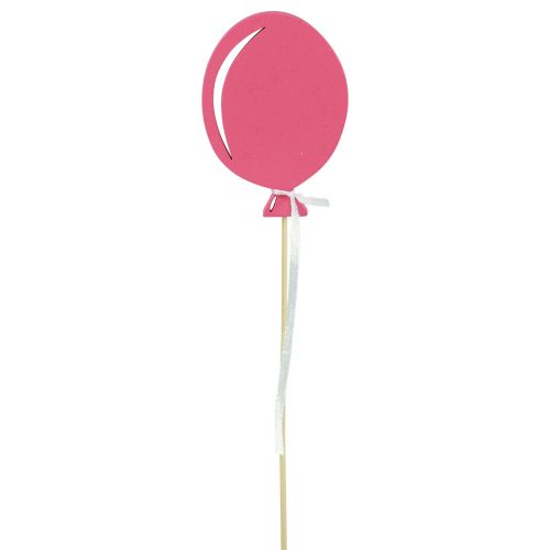 Produkt Kwiatowa dekoracja bukietowa ozdoba na wierzch tortu balon różowy 28cm 8 szt