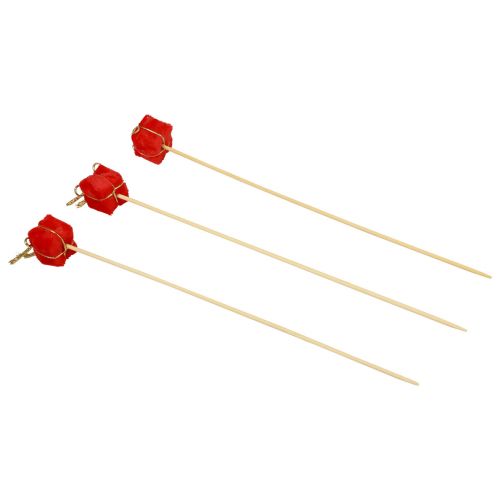 Produkt Wtyczka kwiatowa Opakowanie świąteczne dekoracja czerwona 2,5cm 15 szt