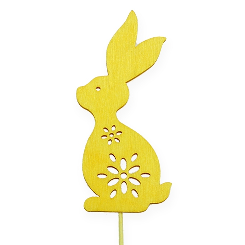 Floristik24 Wtyczka dekoracyjna królik 3-kolorowa mix 8cm 18 szt