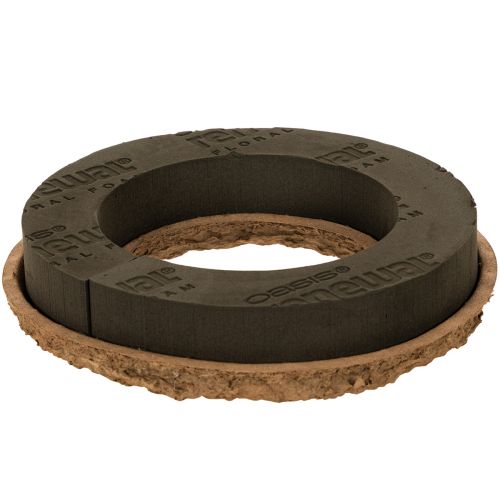 Pierścień z pianki florystycznej OASIS® Renewal® Gąbka florystyczna Biolit® 24 cm 2 szt. kupić | Floristik24.pl
