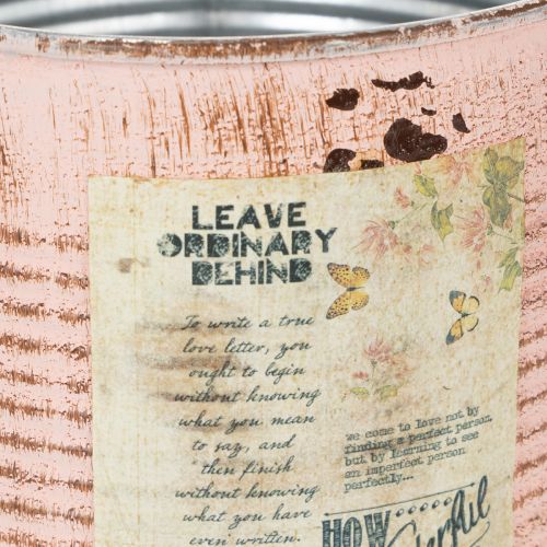 Produkt Doniczka ozdobna łosoś metalowa Ø15,5cm wys.15cm