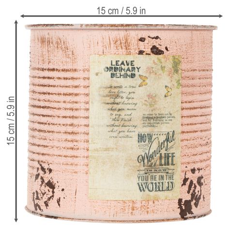 Produkt Doniczka ozdobna łosoś metalowa Ø15,5cm wys.15cm