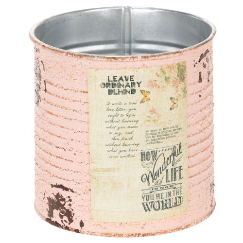 Floristik24 Doniczka dekoracyjna łosoś metalowa dekoracja letnia Ø11cm wys.10,5cm