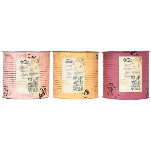 Produkt Doniczka w stylu vintage do salonu i biura, 15 cm, 3 szt.