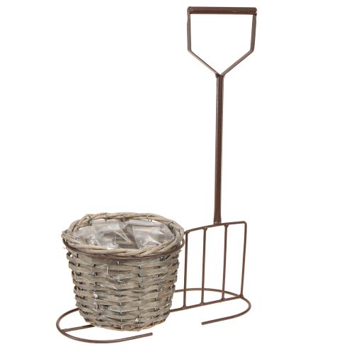 Floristik24 Doniczka ogrodowa dekoracyjna brązowa Ø17,5cm W30cm