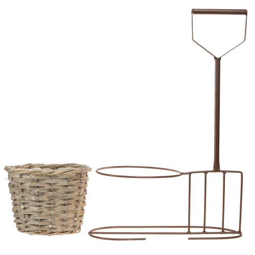 Produkt Doniczka ogrodowa dekoracyjna brązowa Ø17,5cm W30cm