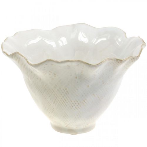Produkt Doniczka ceramiczna doniczka na kwiaty doniczka biała Ø19cm