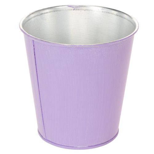 Osłonki na doniczki z kwiatowym wzorem, pastelowe, metalowe, 10 cm, zestaw 3 szt. | Floristik24.pl