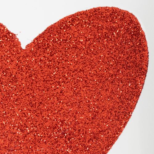 Produkt Doniczka biała z czerwonym sercem, Ø13cm, wys. 10,5cm