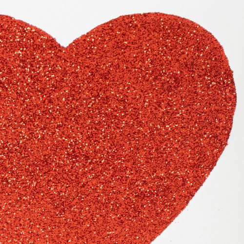 Produkt Doniczka biała z czerwonym sercem, Ø18cm, wys. 13,5cm