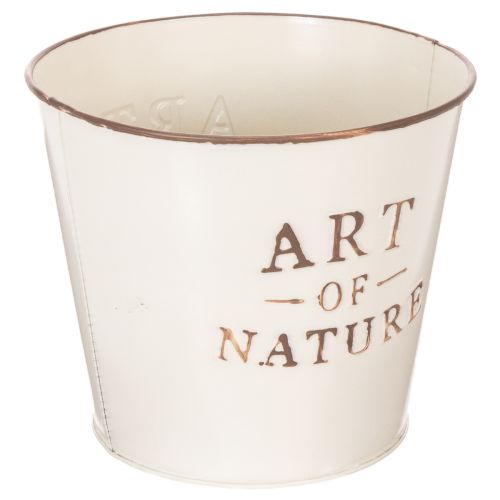 Doniczka cynkowa Art of Nature Kremowa Ø17,5cm W15cm | Floristik24.pl