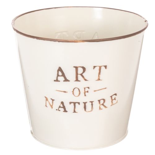 Doniczka cynkowa Art of Nature Kremowa Ø17,5cm W15cm kupić | Floristik24.pl