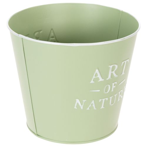Produkt Doniczka cynkowa Art of Nature miętowo-zielona Ø17,5cm wys.15cm