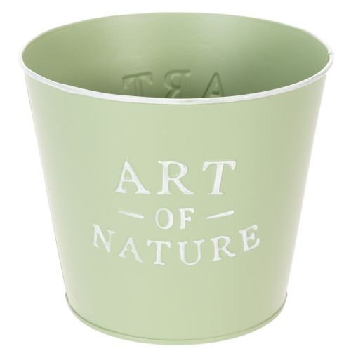 Produkt Doniczka cynkowa Art of Nature miętowo-zielona Ø17,5cm wys.15cm