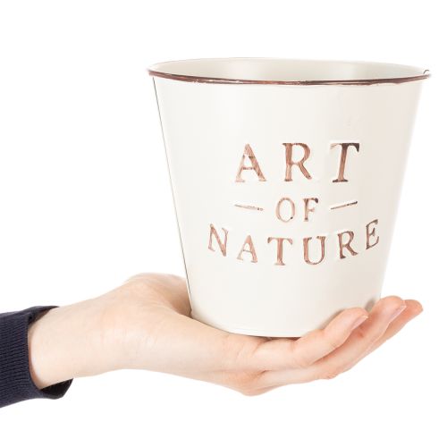 Doniczka Art of Nature z napisem, dekoracja na parapet i do salonu, 15 cm, 2 sztuki | Floristik24.pl