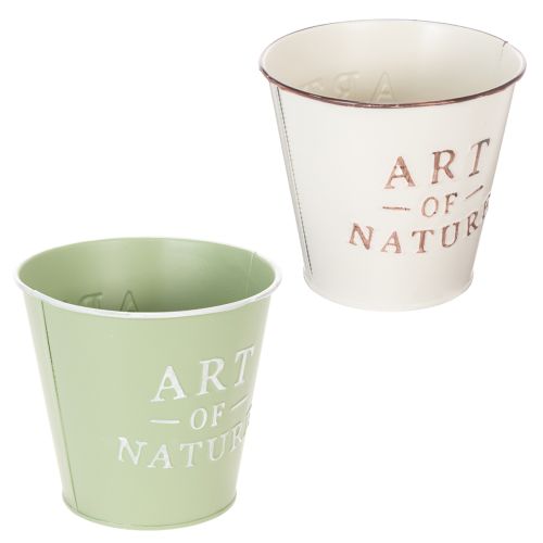 Doniczka Art of Nature z napisem, dekoracja na parapet i do salonu, 15 cm, 2 sztuki | Floristik24.pl