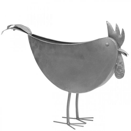 Doniczka kurczak metalowy ptak cynk metalowa dekoracja 51×16×37cm