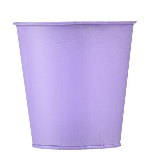 Produkt Doniczka metalowa donica na kwiaty fioletowa Ø11,5 cm W11,5 cm