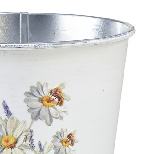 Produkt Doniczka metalowa donica na białe kwiaty 12,5 cm W11,5 cm
