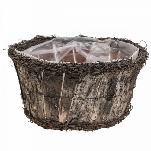 Doniczka Doniczka Okrągła Kora Brzozy Winorośl Ø33cm W16cm