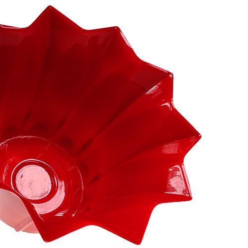 Floristik24 Doniczka plastikowa Ø14cm Czerwona 10szt