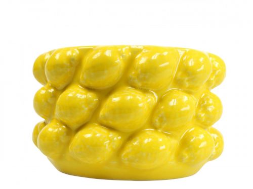 Produkt Doniczka cytrynowa ceramiczna żółta Ø18,5cm W12cm