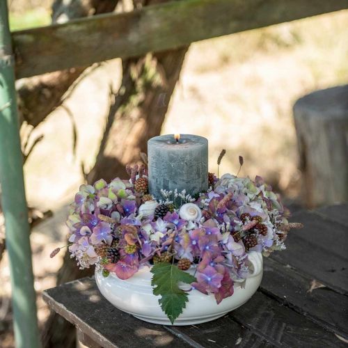 Floristik24 Doniczka z uchwytem cachepot doniczka ceramiczna biała Ø26,5cm