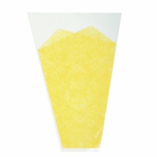 Produkt Worek jutowy wzór kwiatowy żółty L36cm W25cm - 12cm 50szt.